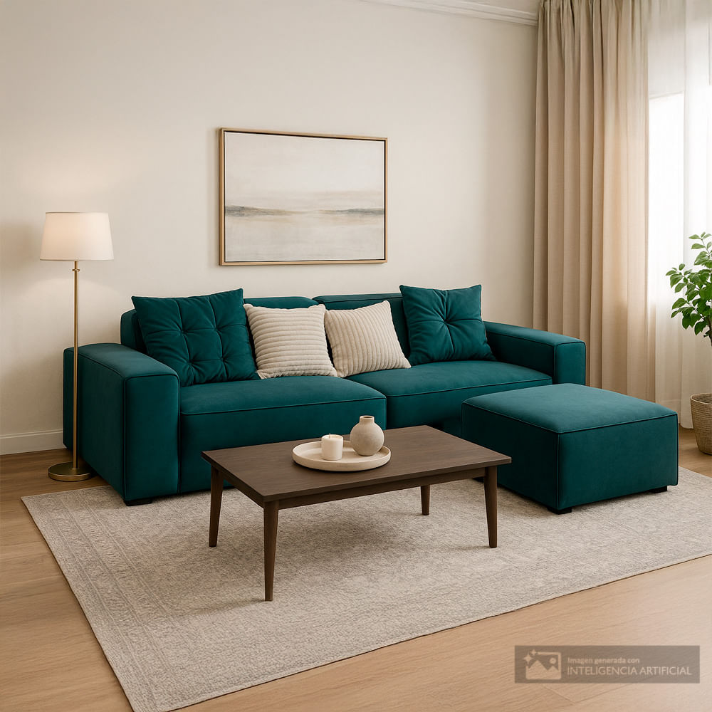 Sala esquinera Bloomwood verde oscuro