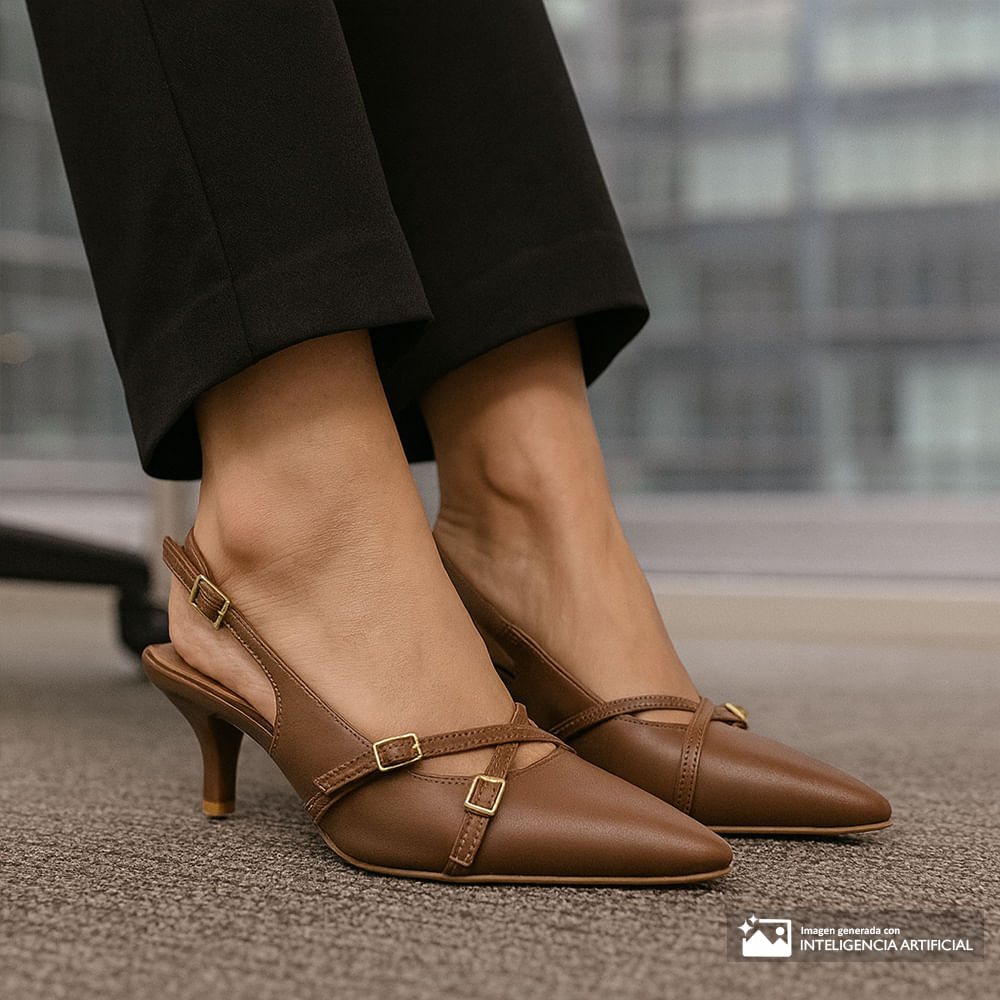 Zapato de vestir Sabrina color café para mujer