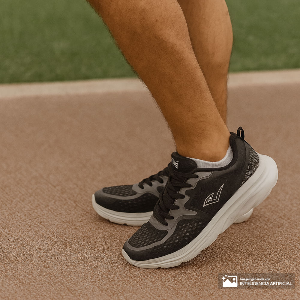 Zapato deportivo Everlast negro/blanco para hombre