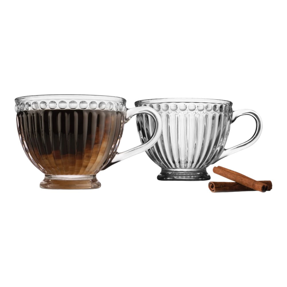 Set 2 tazas Godinger de cristal