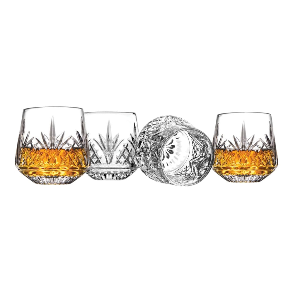Set 4 vasos Godinger  de cristal para wiskey 250 ml