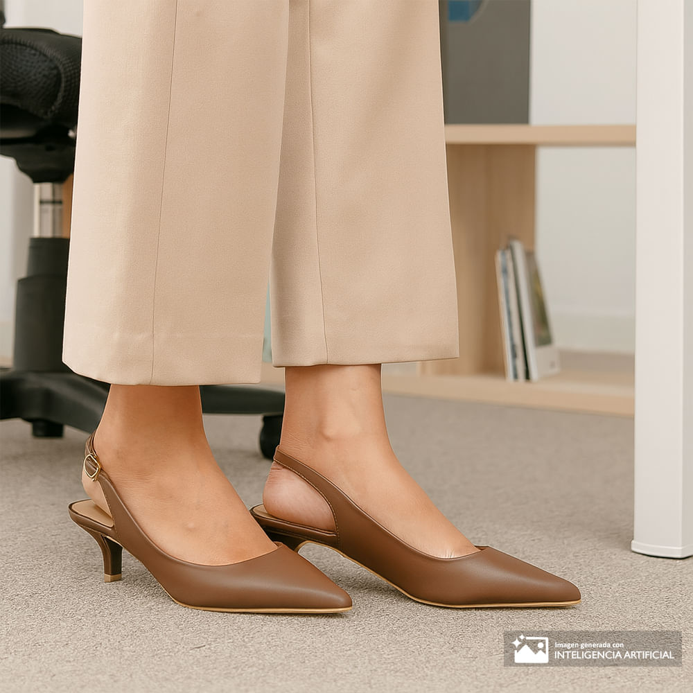 Zapato de vestir Sabrina color café para mujer