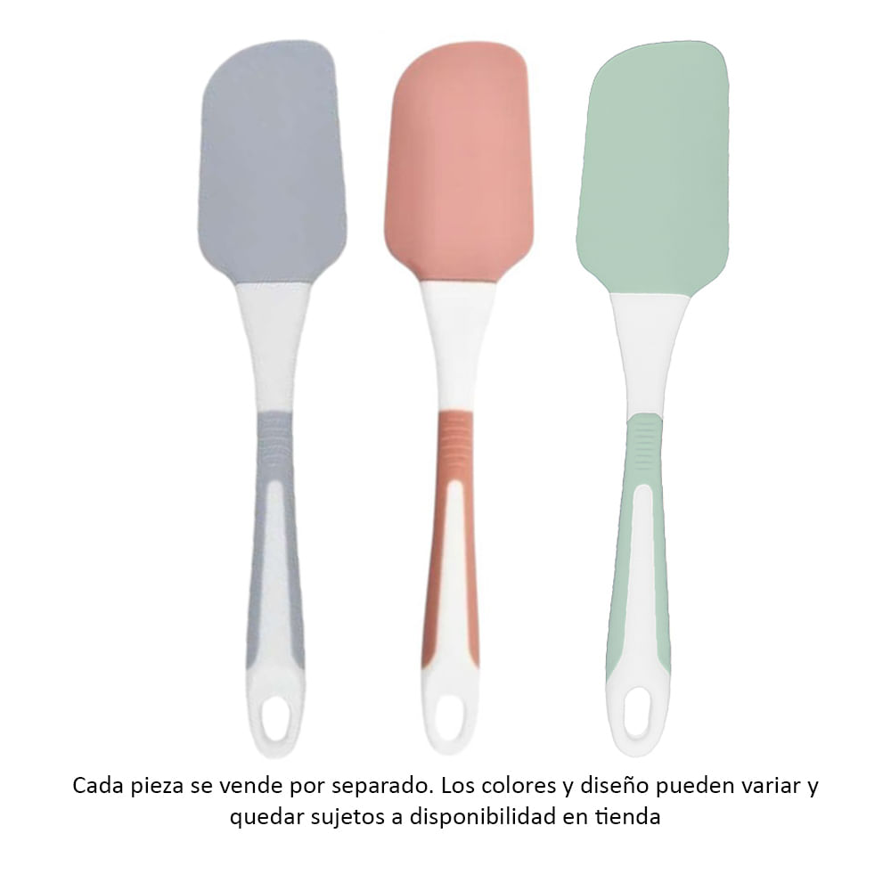 Espátula de silicón color surtido 24.5 x 5.2 cm (1 pieza)