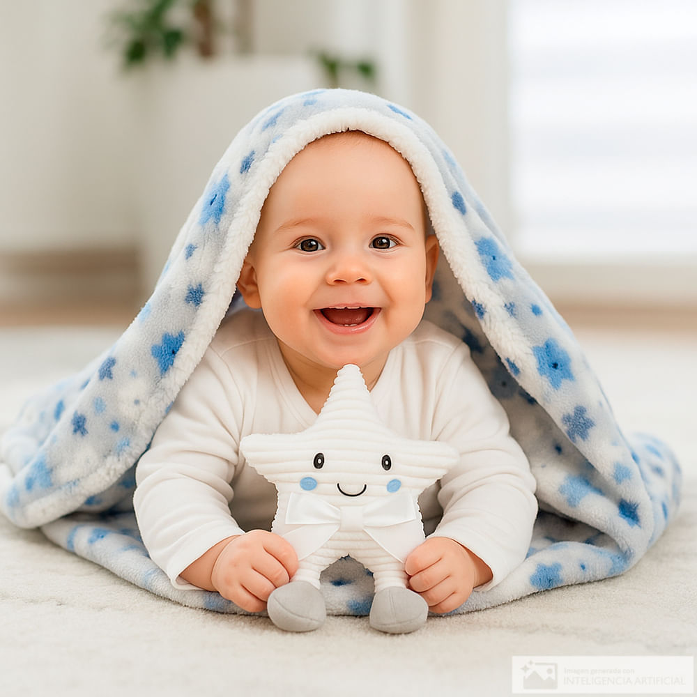 Frazada con juguete para bebé