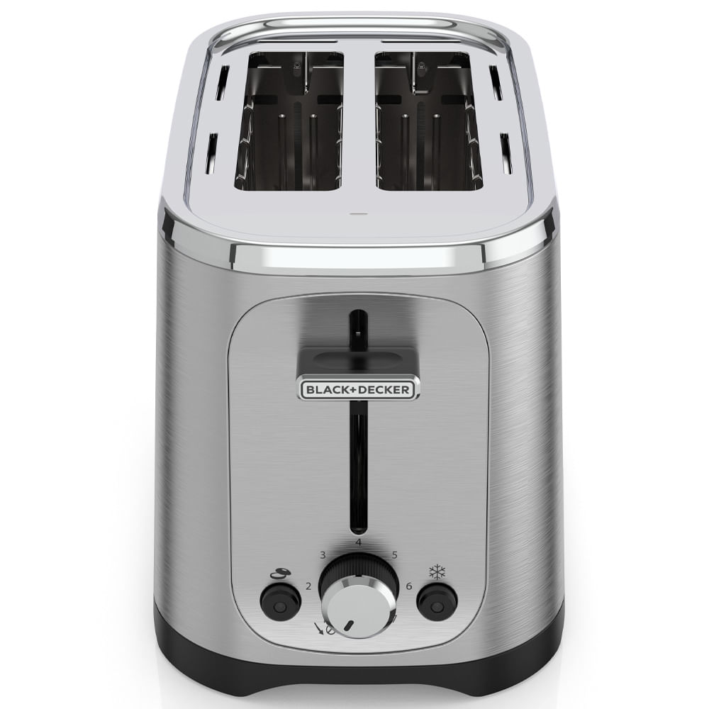 Tostador de pan Black and Decker 2 rodajas acero inoxidable TR1227-0SDLA