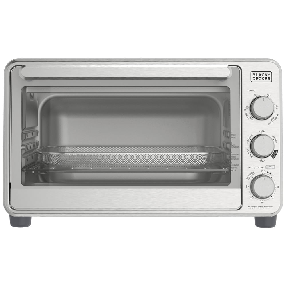 Horno tostador Black and Decker 8 rebanadas acero inoxidable TO6235-0SDLA