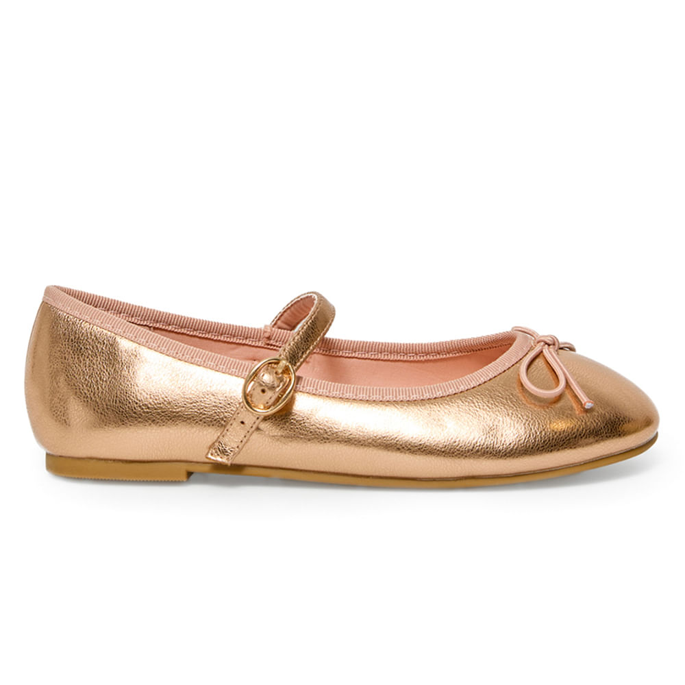 Zapato casual ballerina Sfera rose gold para niña