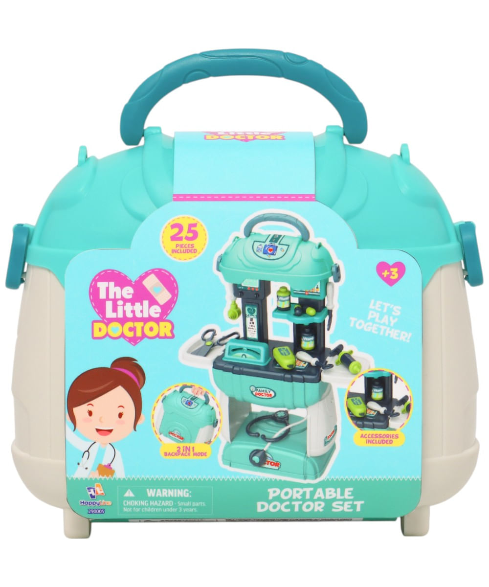 The little doctor set maletín 2 en 1 médico 25 piezas