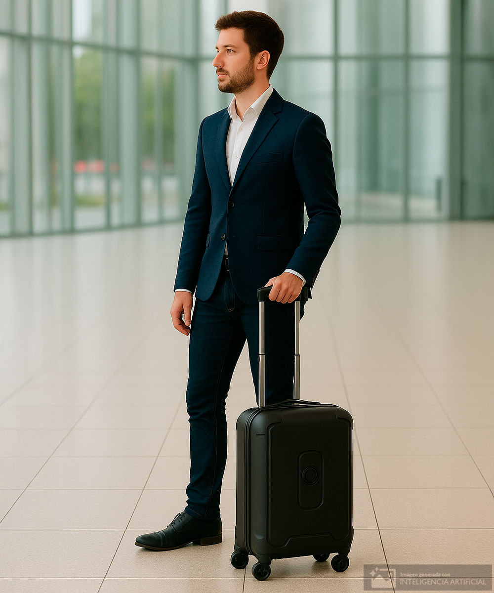 Maleta Delsey Moncey pequeña negra