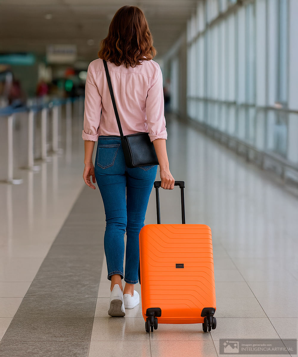 Maleta pequeña Swissbrand Eden anaranjada