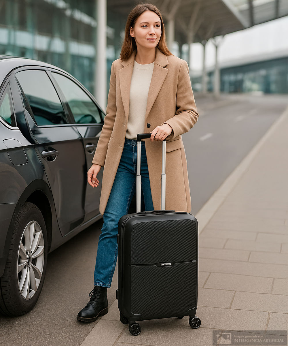 Maleta mediana American Tourister Kyoto spinner negra