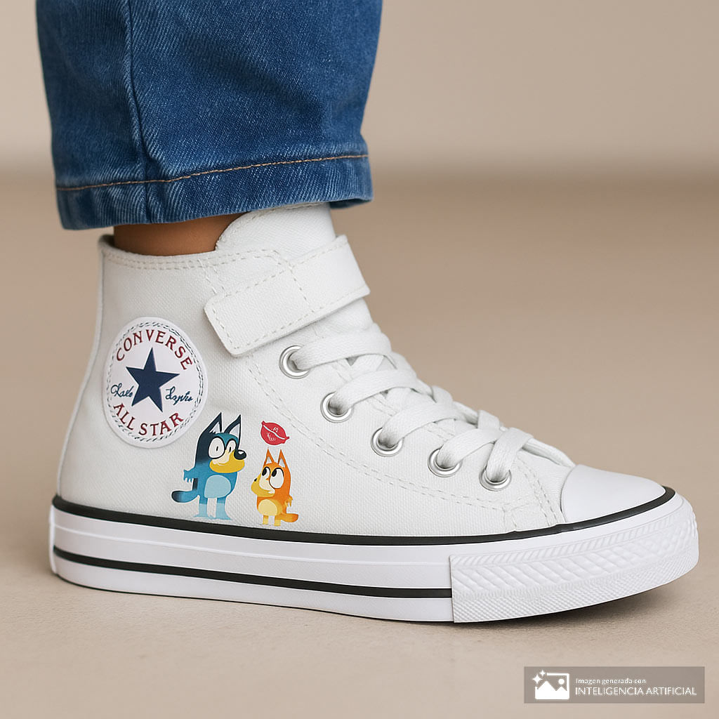 Zapato Converse Chuck Taylor All Star 1V de Bluey blanco para niño