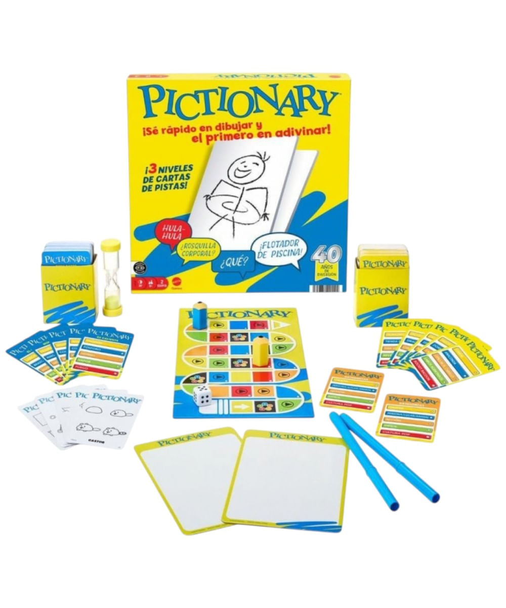 Pictionary juego de mesa original 40 aniversario para niños