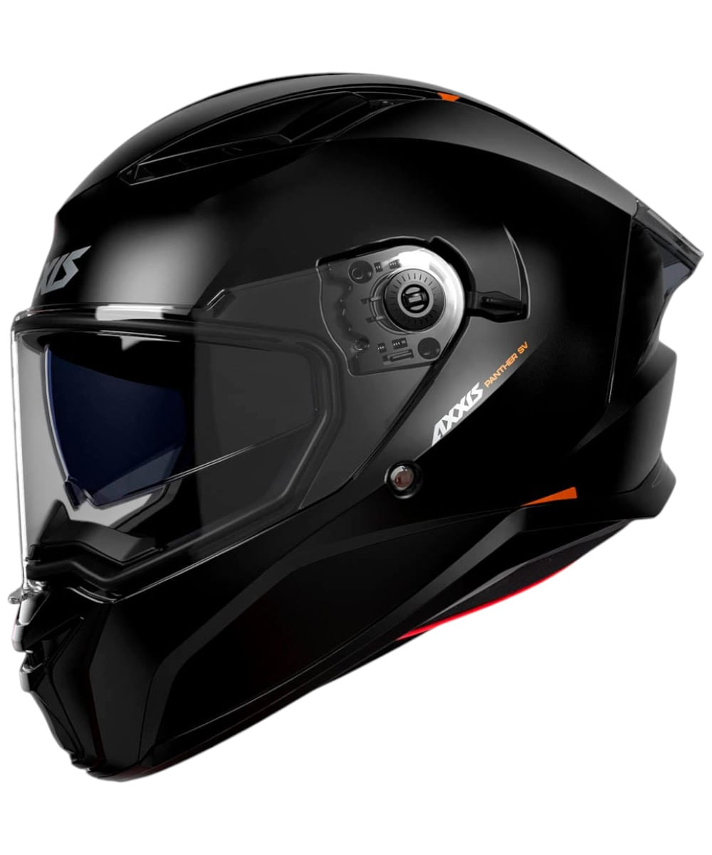 Casco Axxis Panther negro brillante