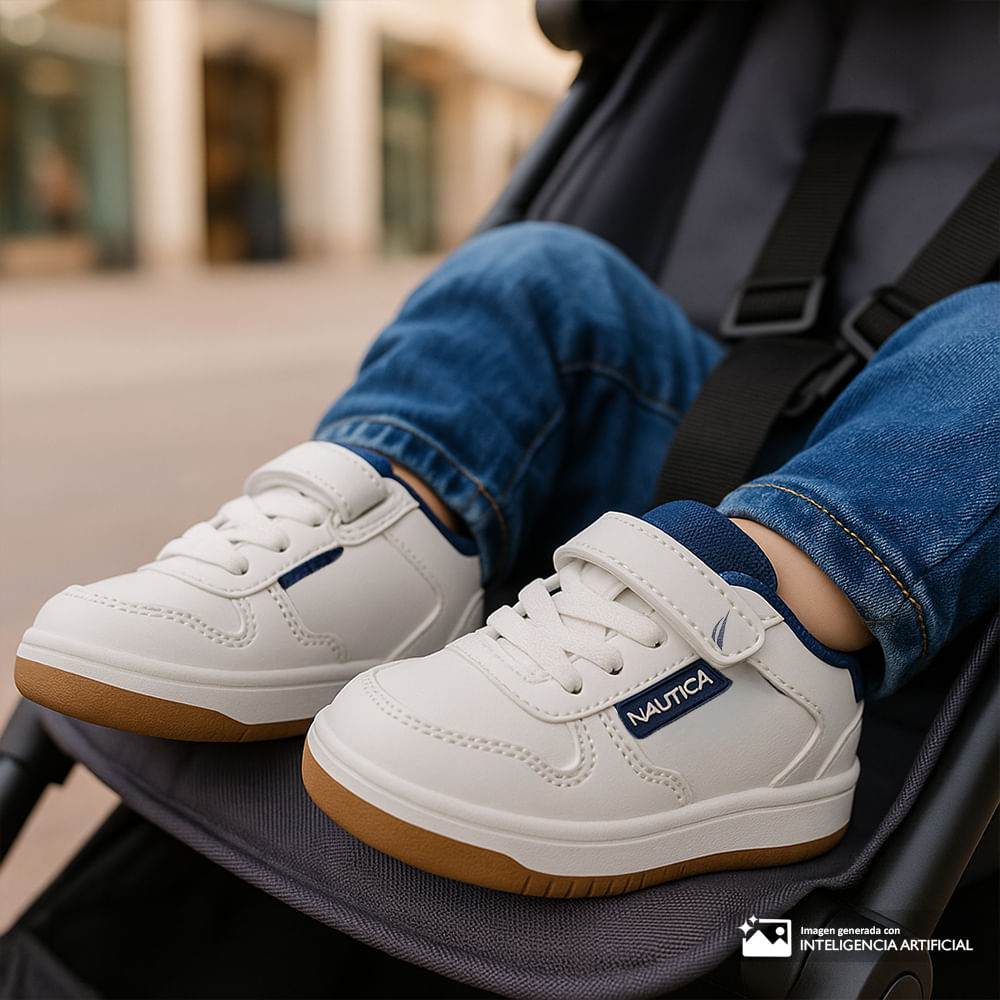 Zapato casual Nautica color blanco para niño bebé
