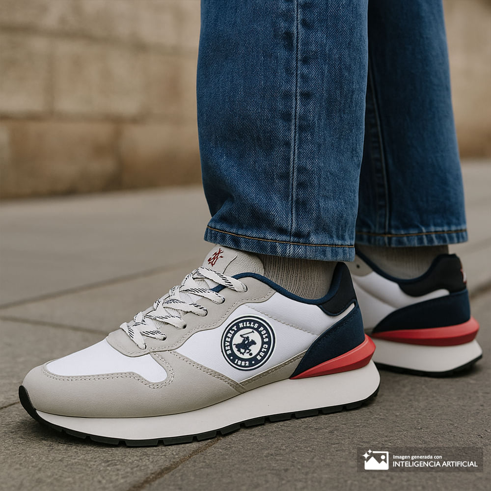 Zapato deportivo Beverly Hills Polo Club blanco para hombre