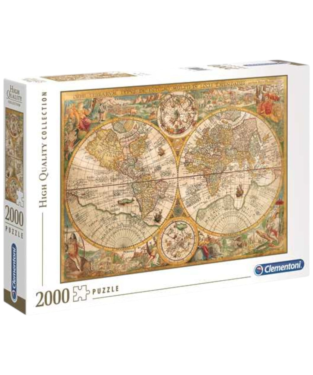 Clementoni rompecabezas 2000 Hqc mapa antiguo