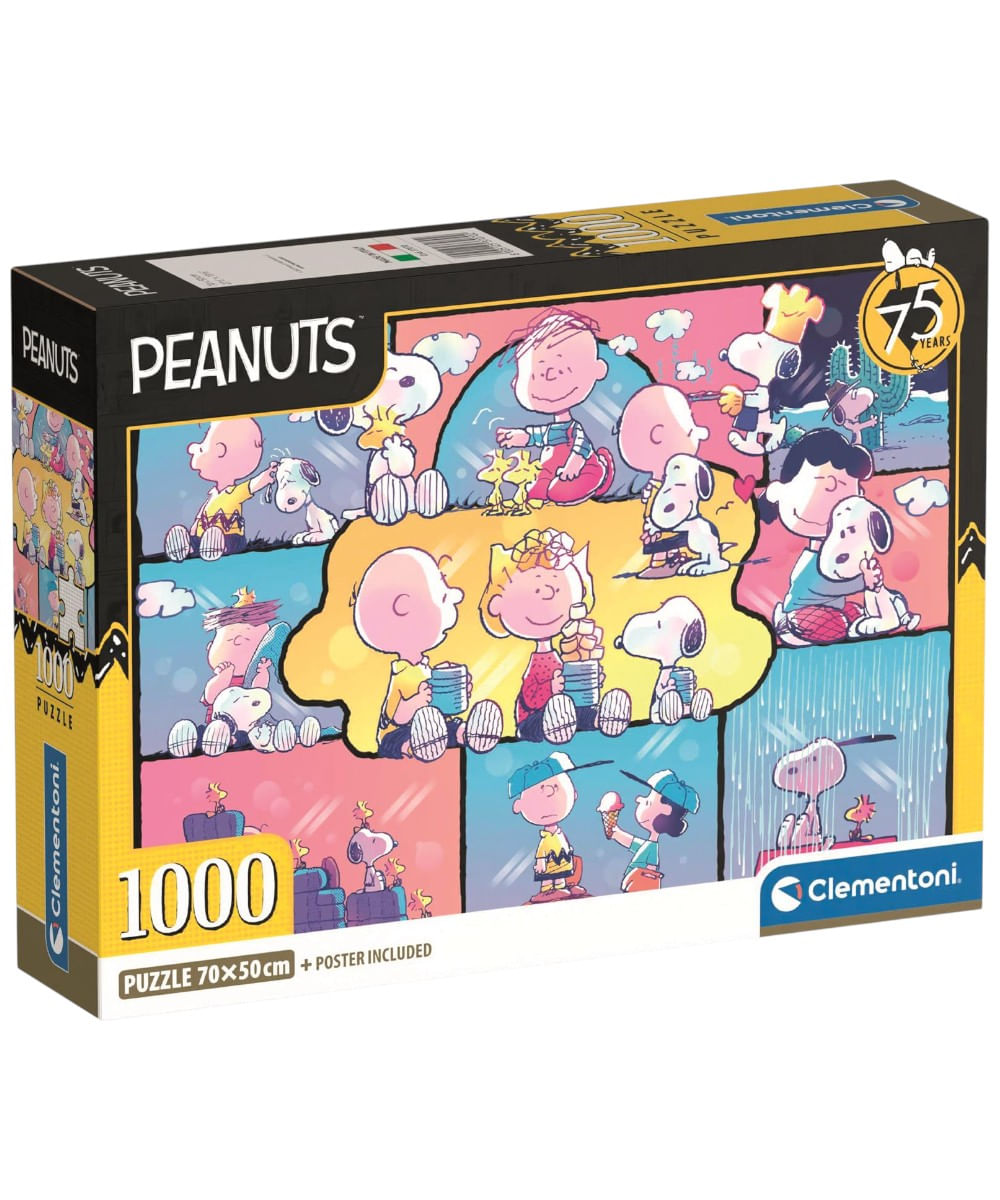 Clementoni rompecabezas 1000 Peanuts 75 aniversario
