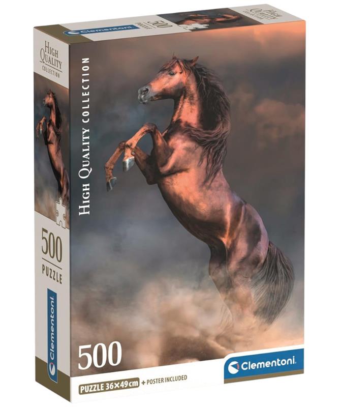 Clementoni rompecabezas 500 Hqc wild red stallion
