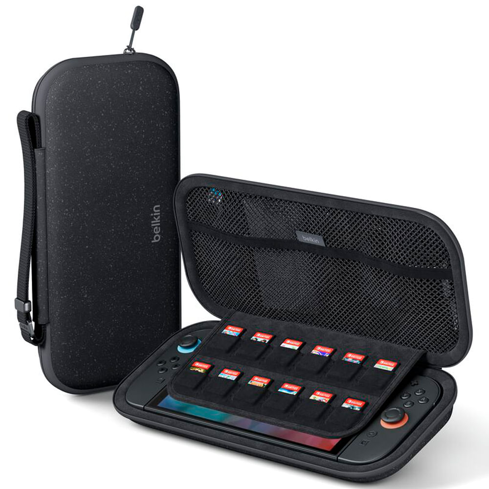 Estuche de viaje Belkin para Nintendo Switch 2 en color carbón