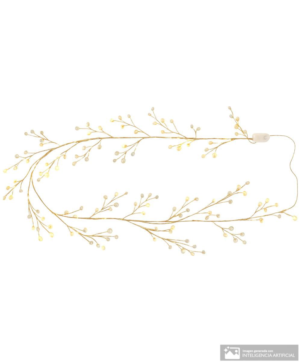 Guirnalda con mini cristales de luces 153 cm
