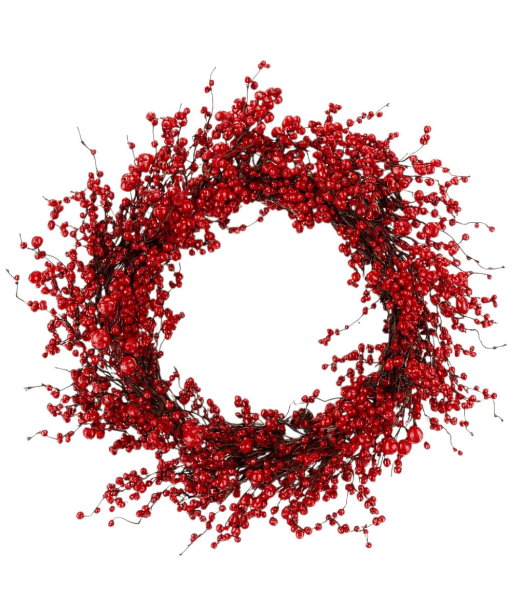 Corona de bayas rojas 61 cm