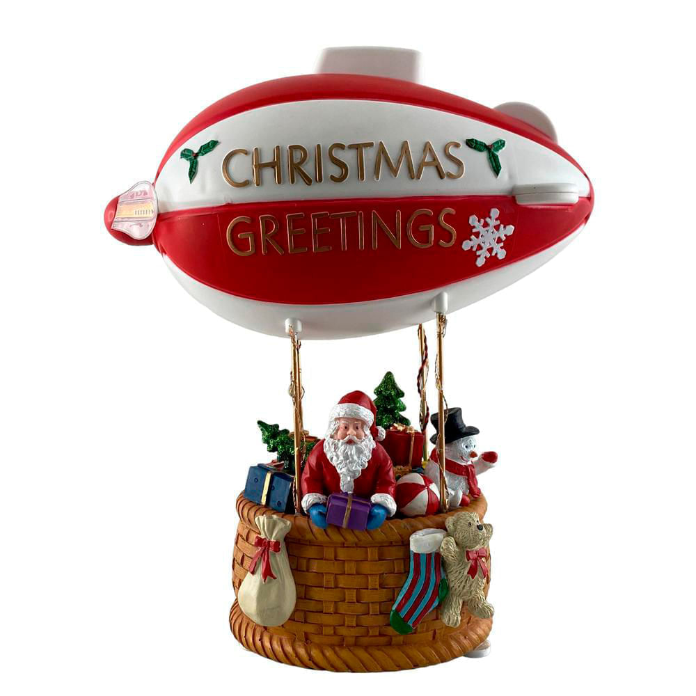 Escena navideña con luz y música 23 x 12 x 28 cm