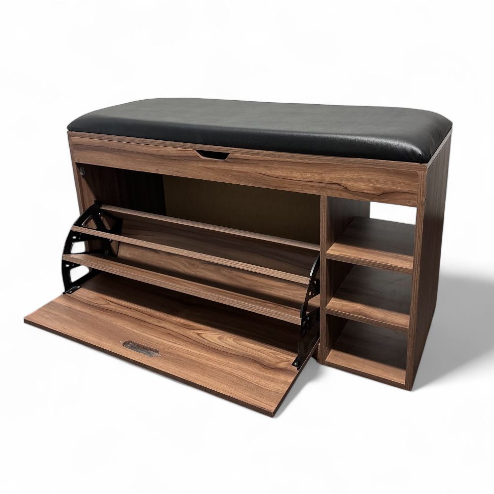 Zapatera con asiento y baul