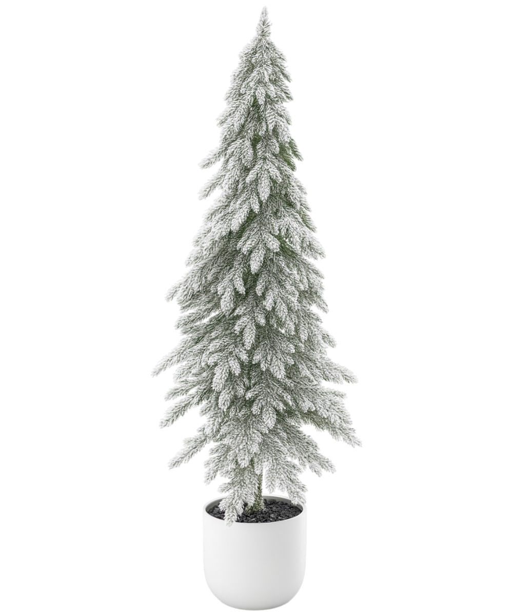 Pino artificial nevado con maceta 70 cm