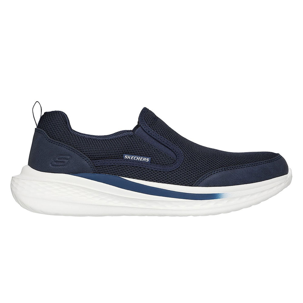 Zapato deportivo casual Skechers azul para hombre