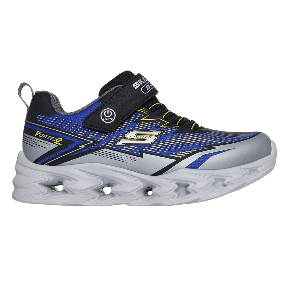 Zapato deportivo casual Skechers azul para niño