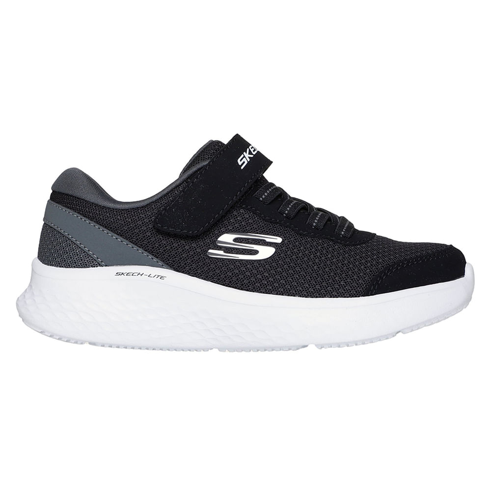 Zapato deportivo casual Skechers negro para niño