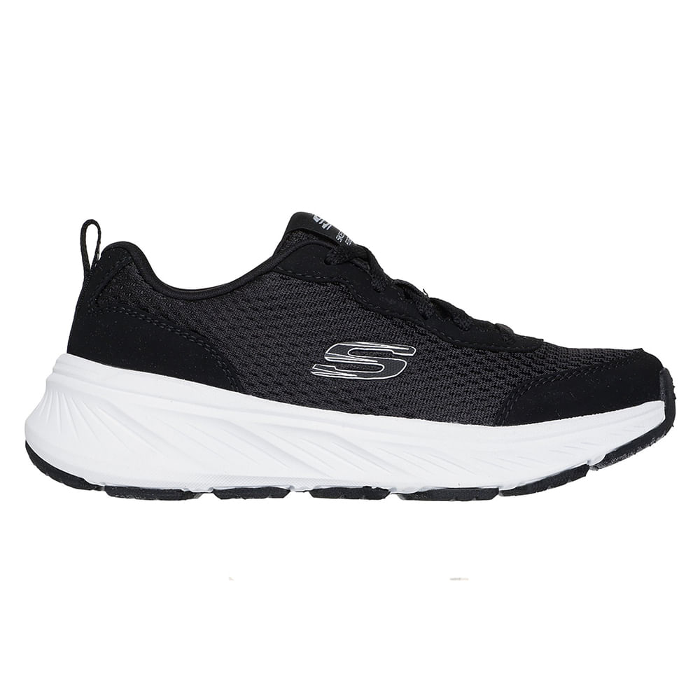 Zapato deportivo casual Skechers negro para niño