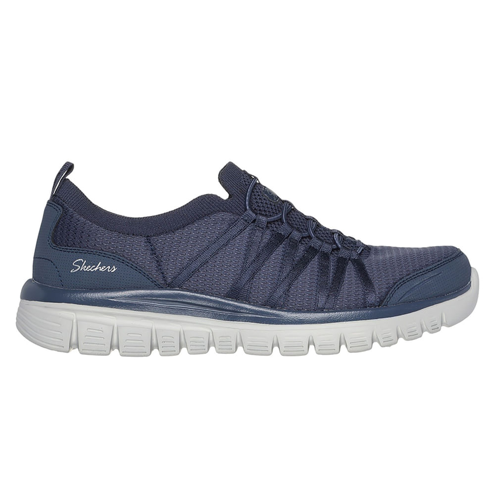 Zapato casual Skechers color azul para mujer