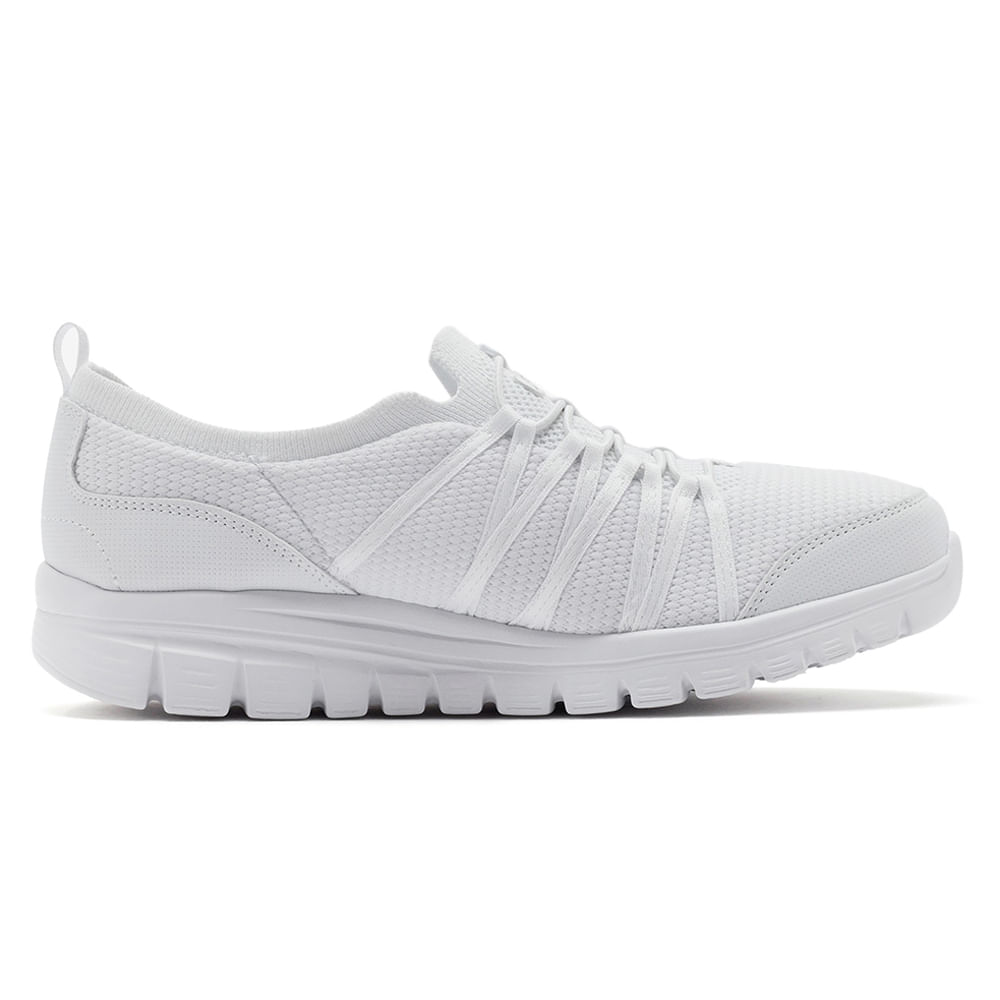 Zapato casual Skechers color blanco para mujer
