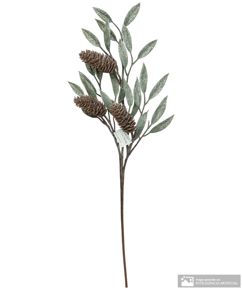 Rama de pino nevado 66 cm