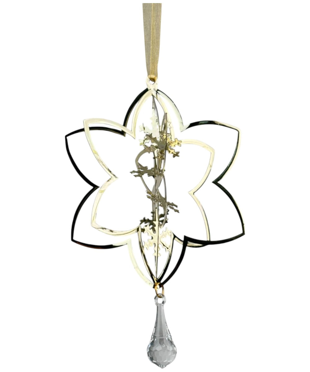 Adorno estrella decorativa para árbol 10 x 12 x 6 cm