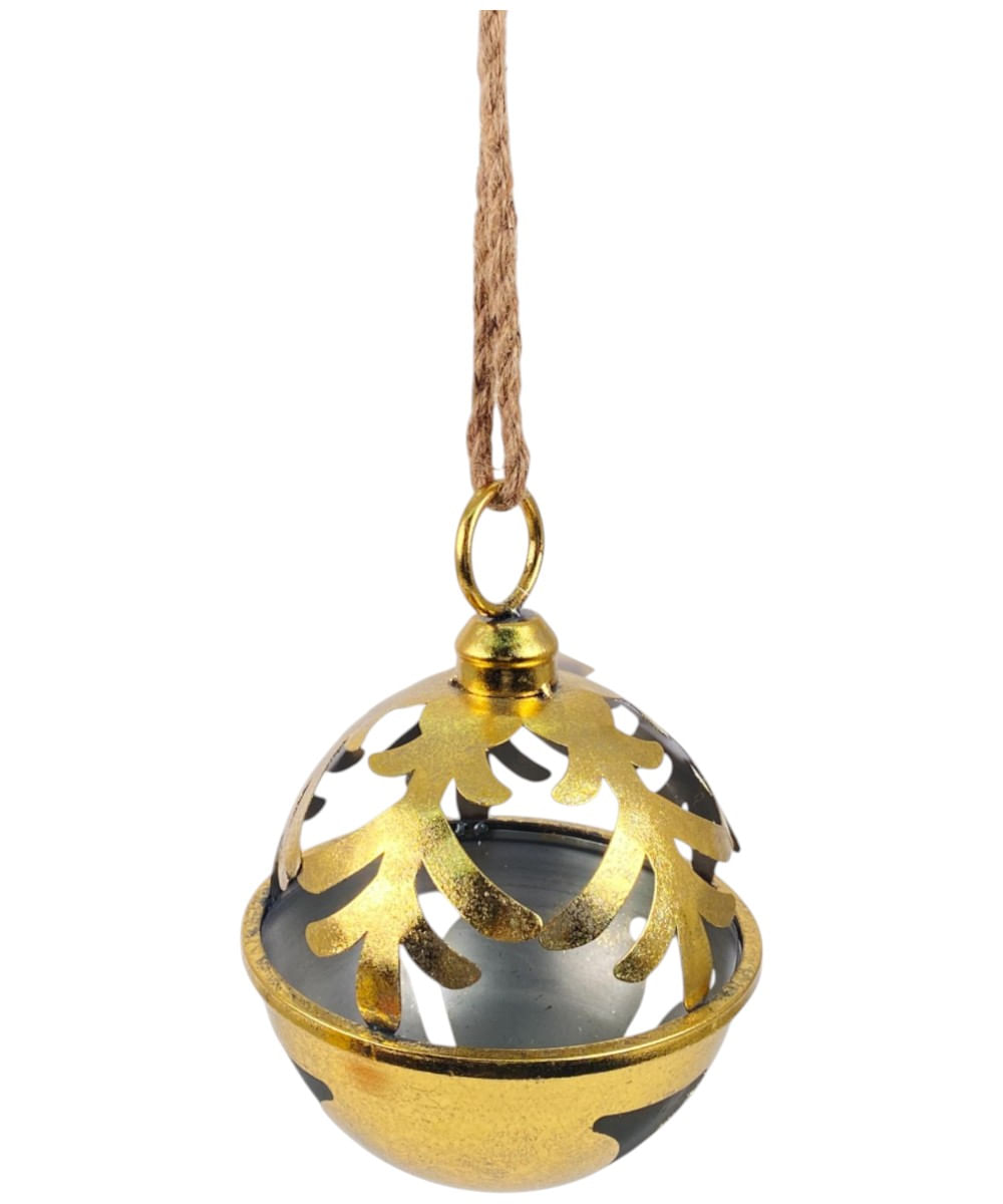 Cascabel navideño dorado 20 x 20 x 27 cm