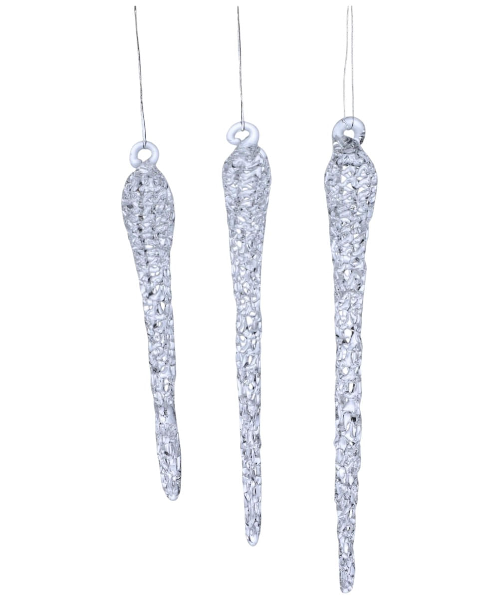 Set de 3 adornos colgantes blancos 18 x 9 x 2.50 cm