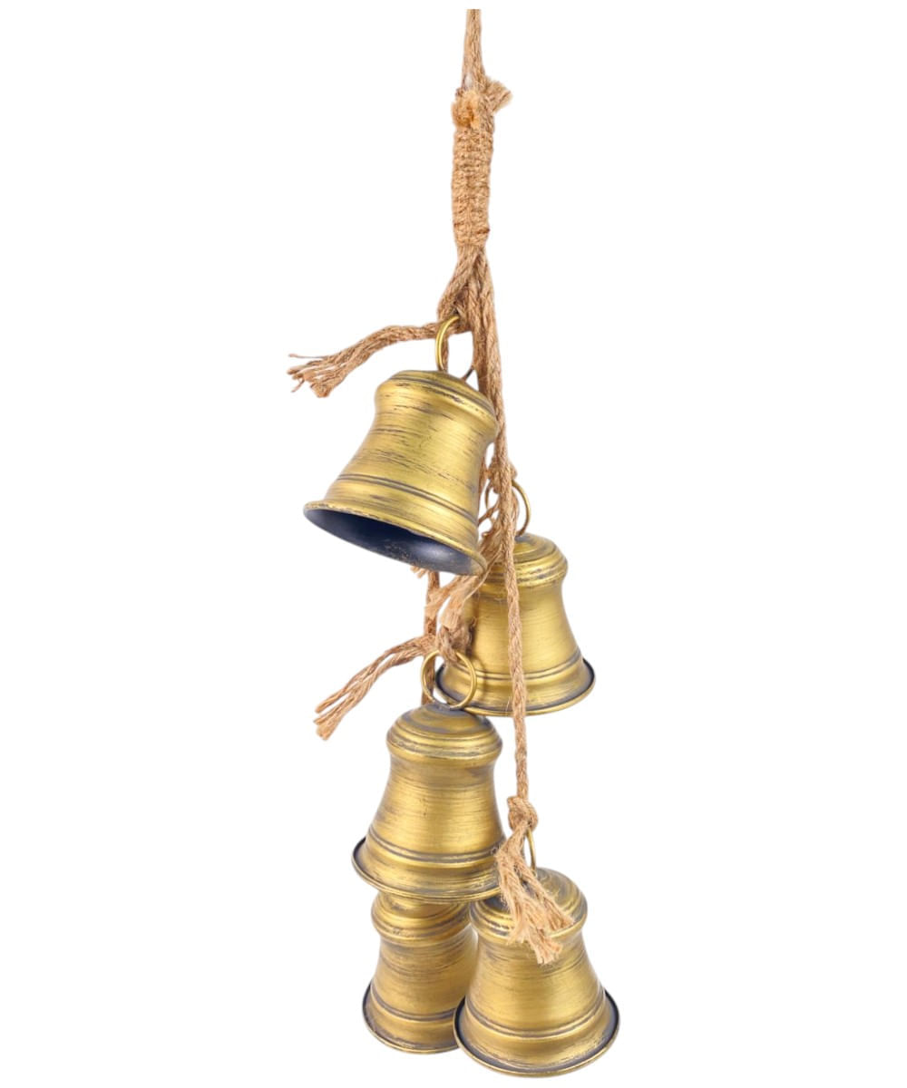 Campanas navideñas rústicas 10.5 x 10.5 x 76 cm