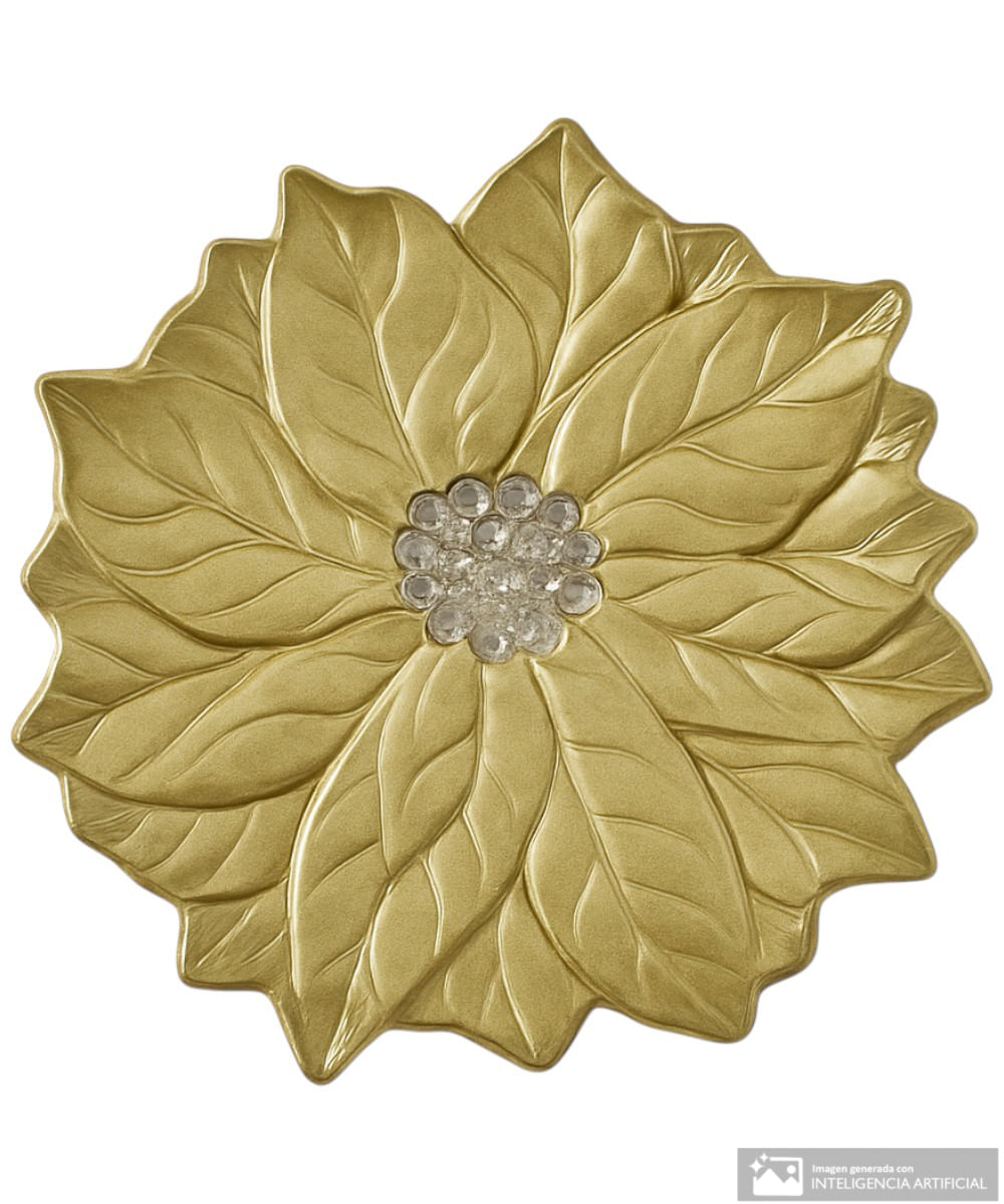 Portaplato de pascua dorado 31 cm