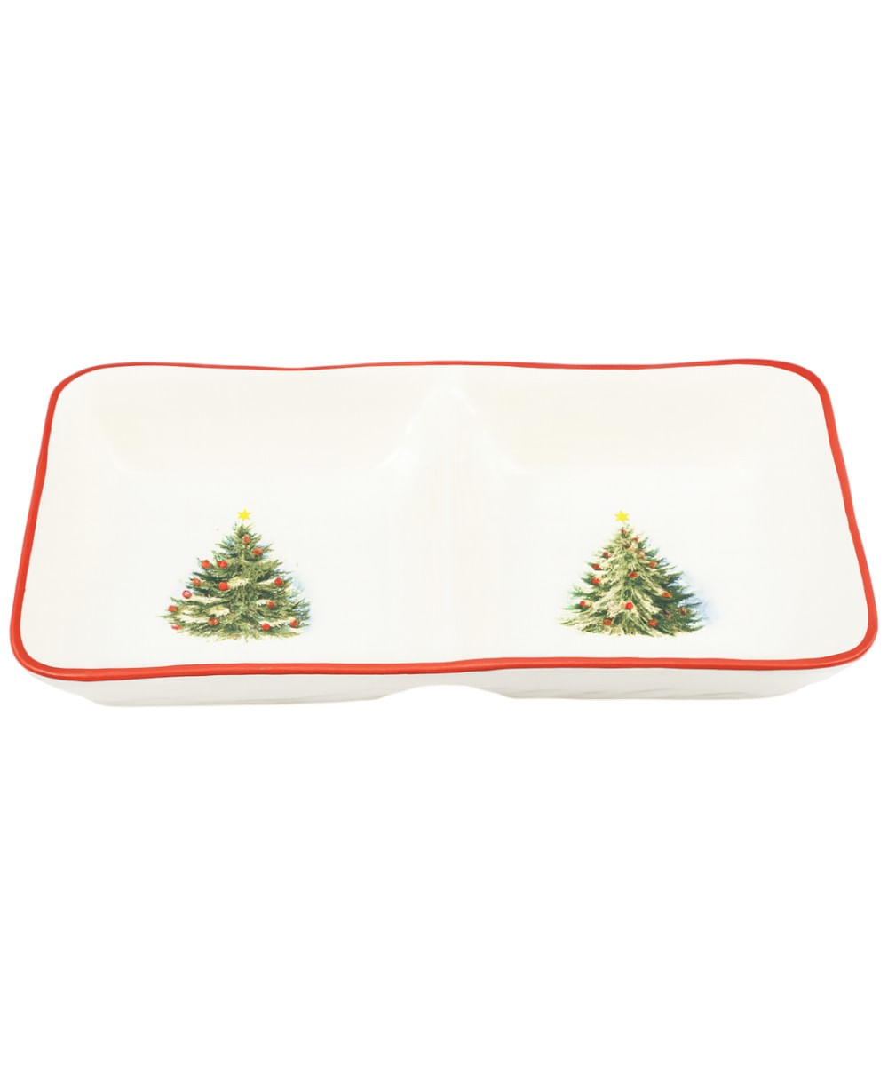 Plato navideño para servir 25.3 x 17.3 x 4.1 cm