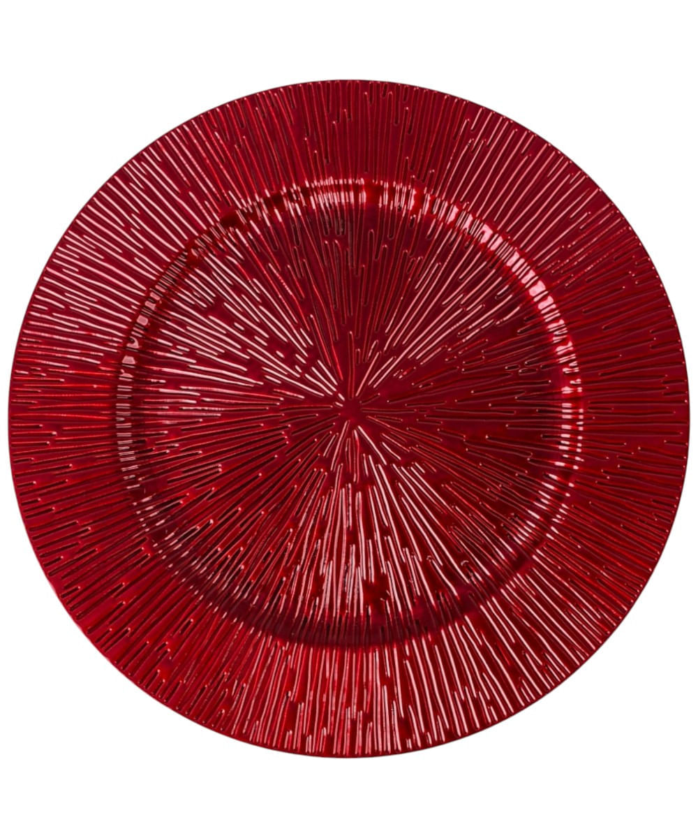 Portaplato decorativo rojo 33 x 33 x 2 cm