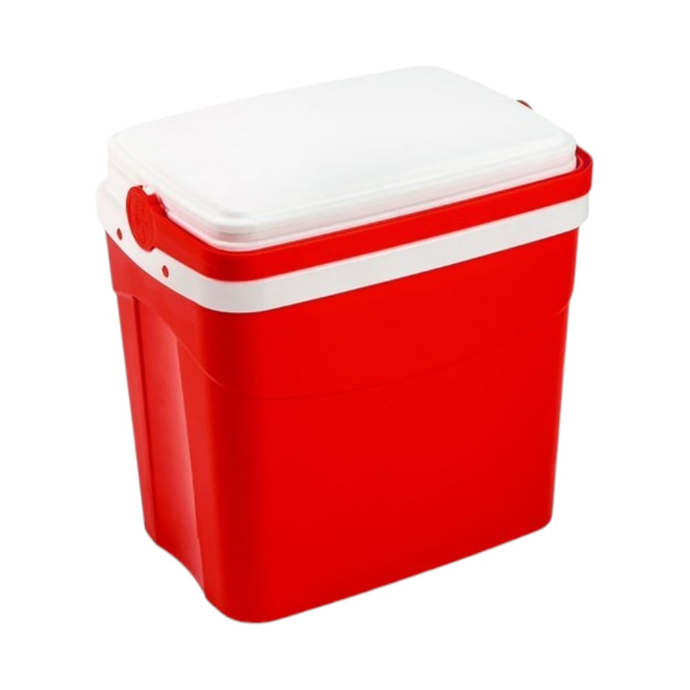 Hielera cooler Alaska con capacidad de 35 litros, 36 latas, color Rojo
