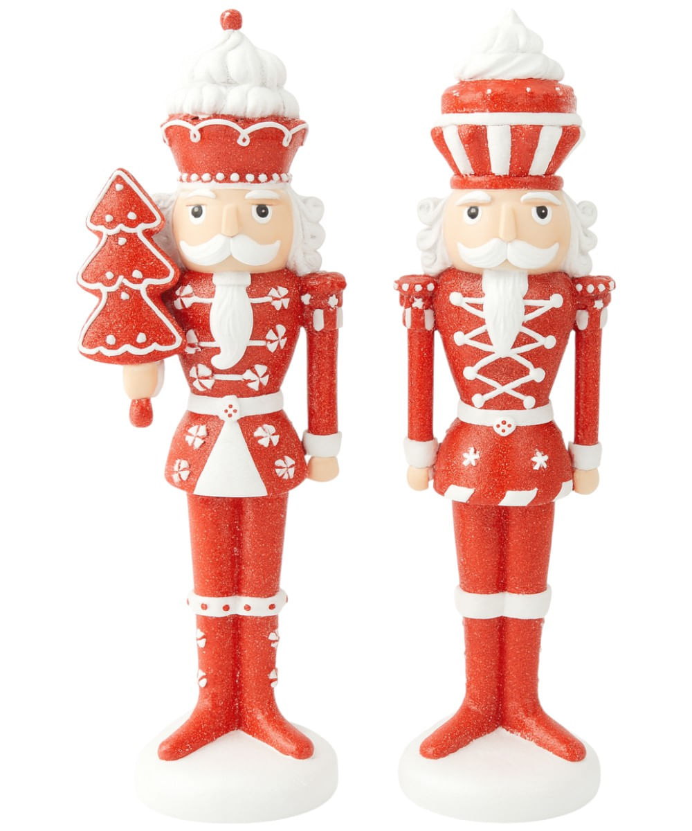 Set de 2 cascanueces rojos candy 25.5 cm