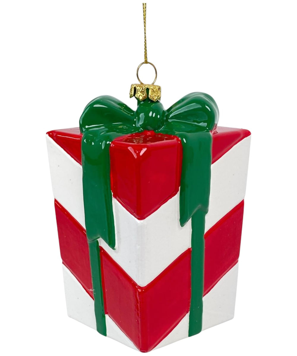 Adorno colgante decorativo de caja de regalo 9.30 x 9.30 x 10.70 cm