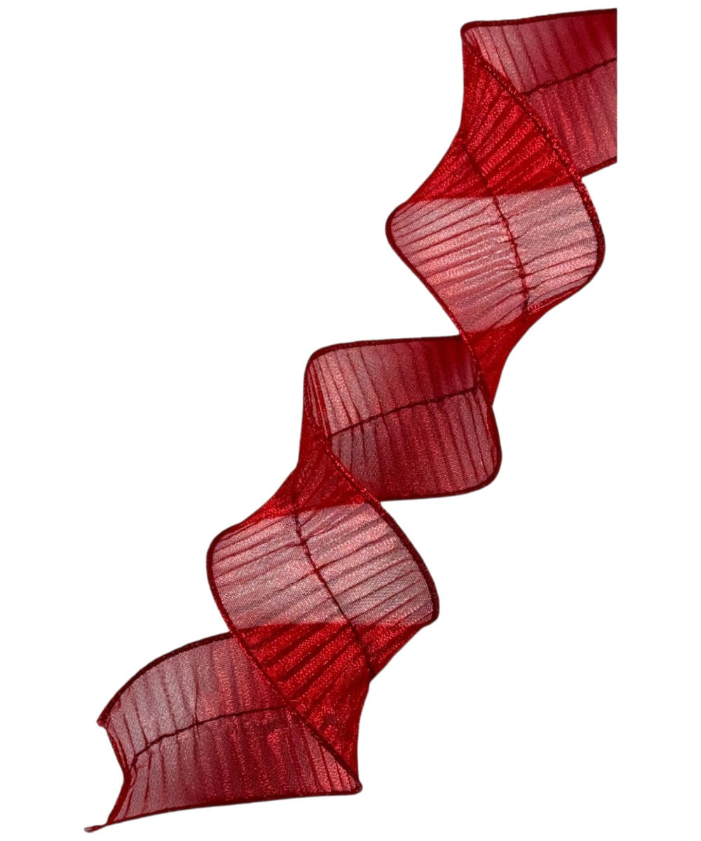 Listón rojo para árbol 8.5 x 8.5 x 7 cm