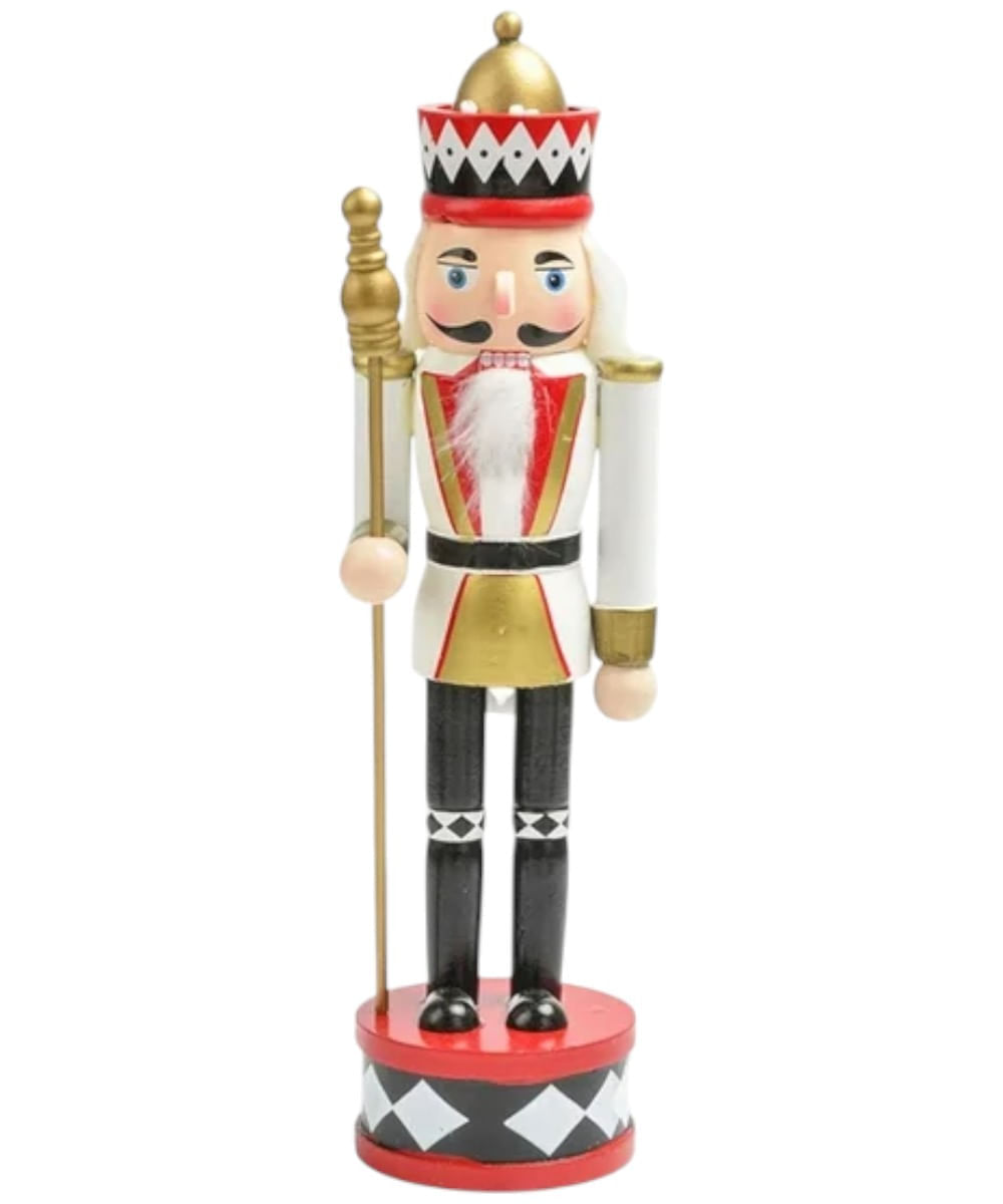 Cascanueces soldado blanco 8.5 x 7 x 30.5 cm