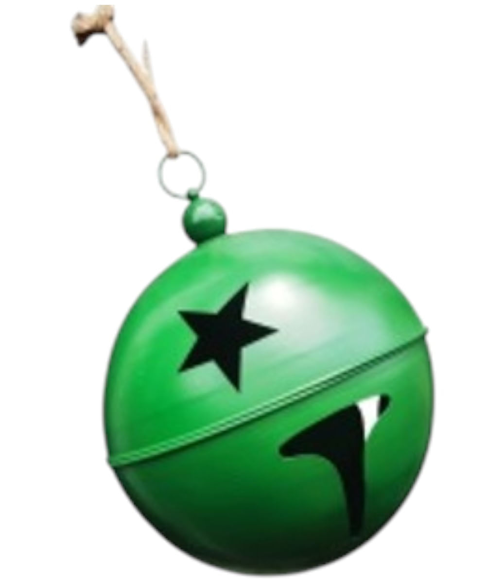 Cascabel navideño verde 20 x 20 x 45 cm