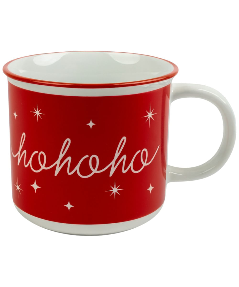 Taza navideña roja 12 ml 9.6 x 9.6 x 9 cm